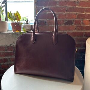 Claudia Firenze Burgundy Leather Tote Satchel Bag TikTok Viral